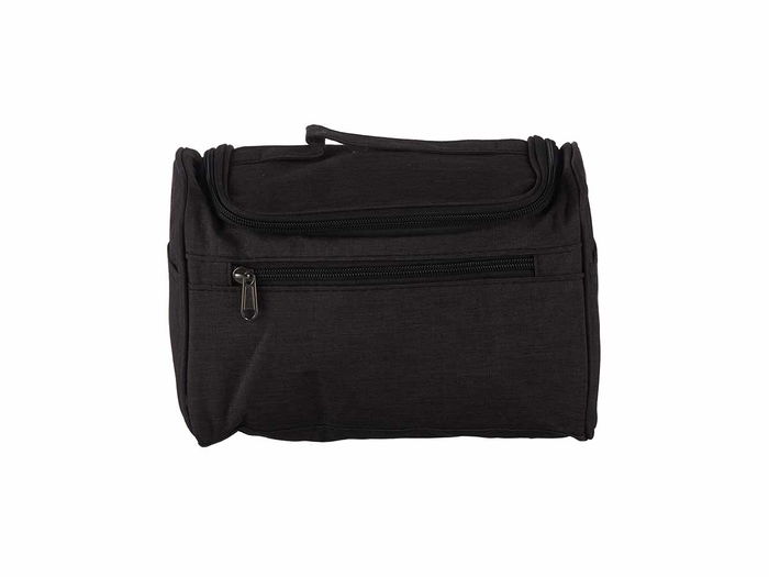 Neceser Portátil de Viaje Berilo, Negro y Azul, 14 x 18 x 23 cm (Set de 8)