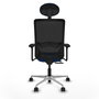 PIQUERAS Y CRESPO Silla de oficina Zulema Azul/Negro con Mecanismo Sincro/Traslack