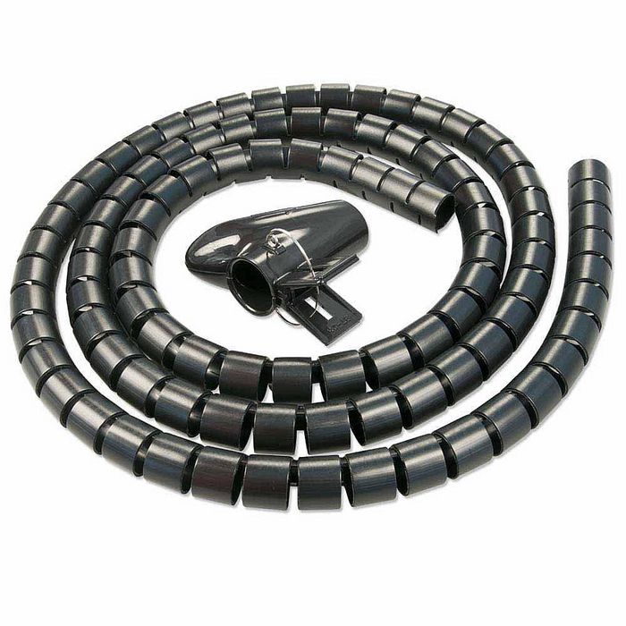 Lindy Organizador de cables espiral flexible 40581 Negro 5000 mm Lindy Organizador de cables espiral flexible 40581 Negro 5000 mm