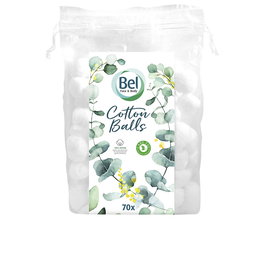 BEL Premium Bola de Algodón Facial 70 Piezas - Suaves para Limpieza Diaria y Cuidado de la Piel sin Irritación