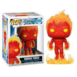 Funko Figura POP Marvel Los 4 Fantásticos La Antorcha Humana 9cm
