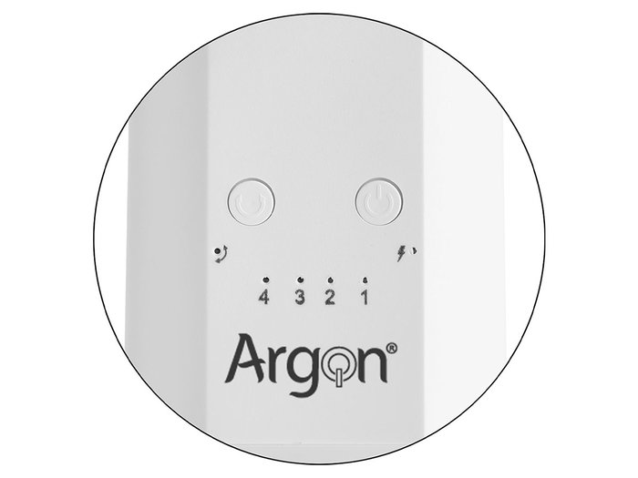 Argon Ventilador de Pie USB 10W Blanco 32x28.5x11 cm (Set de 4)