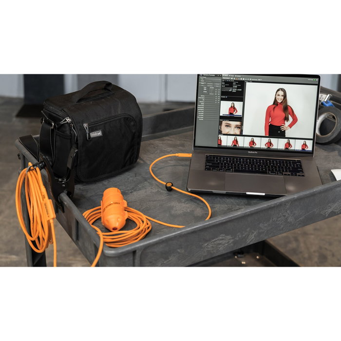 Tether USB-C a Micro-B Cable System 9,4 m Naranja Tether USB-C a Micro-B Cable System 9,4 m Naranja