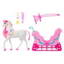 BARBIE El Cascanueces Trineo con Caballo JNH63 Mattel