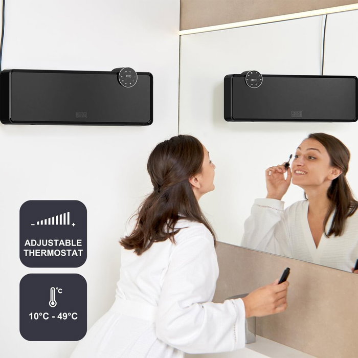 Calefactor Black & Decker BXWSH2001E Negro 2000 W