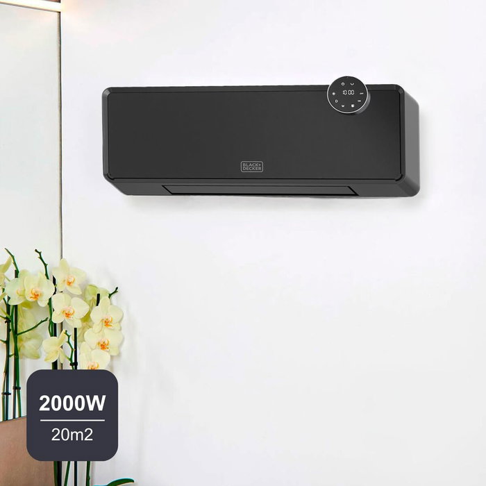 Calefactor Black & Decker BXWSH2001E Negro 2000 W