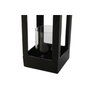 DKD Home Decor Farola de Aluminio y Cristal Negro 16x16x55 cm