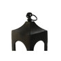 DKD Home Decor Farola de Aluminio y Cristal Negro 16x16x55 cm