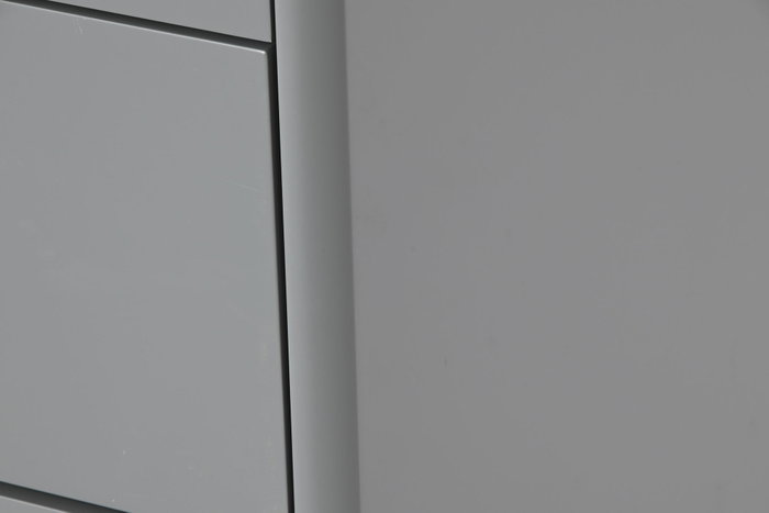DKD Home Decor Cómoda de 5 Cajones Gris Natural 120 x 75 x 40 cm