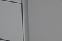 DKD Home Decor Cómoda de 5 Cajones Gris Natural 120 x 75 x 40 cm