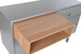 DKD Home Decor Cómoda de 5 Cajones Gris Natural 120 x 75 x 40 cm
