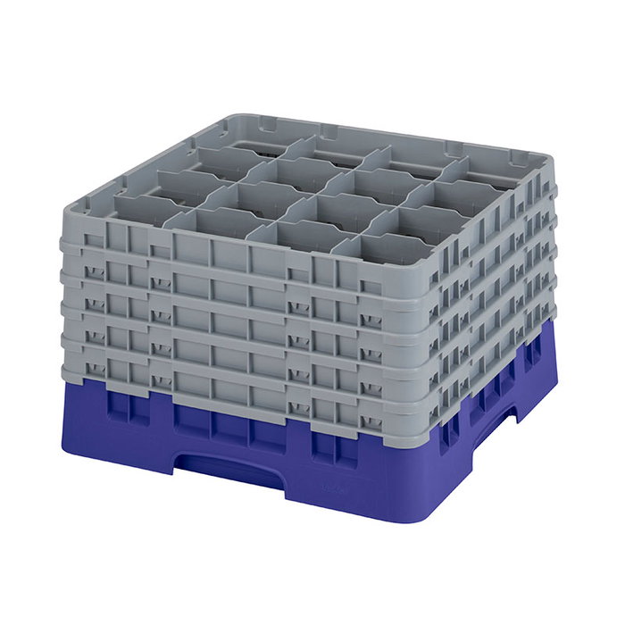 CAMBRO Cesta de lavado 16 comp. 5 alturas Azul marino CAMBRO Cesta de lavado 16 comp. 5 alturas Azul marino