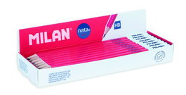 Lapiz De Grafito Milan Nata 624 Hb Expositor De 24