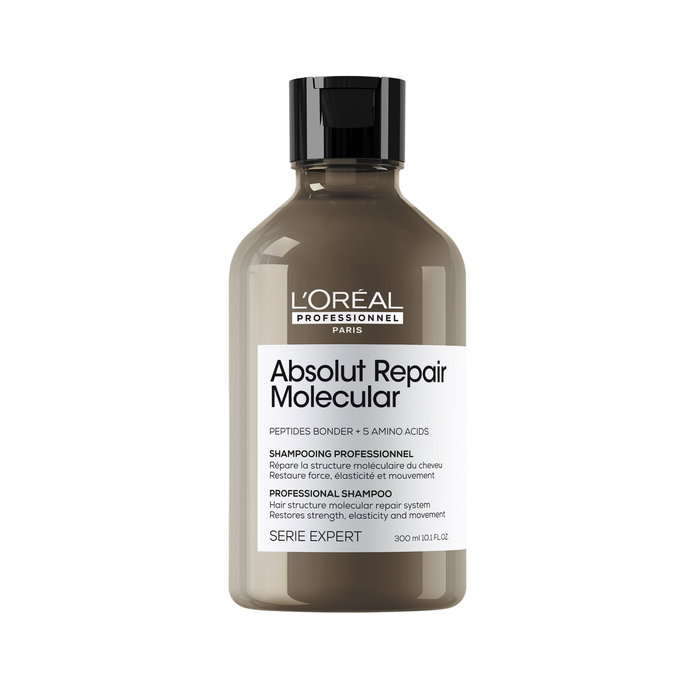 L'Oreal Professionnel, Serie Expert Absolut Repair Molecular, Champú para el cabello, Reparación, 300 ml L'Oreal Professionnel, Serie Expert Absolut Repair Molecular, Champú para el cabello, Reparación, 300 ml