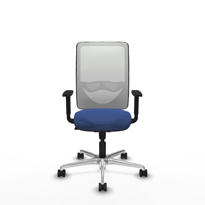 PIQUERAS Y CRESPO Silla de oficina Zulema con mecanismo Sincro, Azul marino y Blanco PIQUERAS Y CRESPO Silla de oficina Zulema con mecanismo Sincro, Azul marino y Blanco
