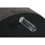DKD Home Decor Descalzadora de Terciopelo Gris con Tapa