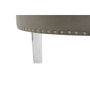 DKD Home Decor Descalzadora de Terciopelo Gris con Tapa