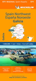MICHELIN MAPA REGIONAL ESPAÑA NOROESTE - GALICIA (11571)