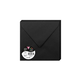 Sobre Clairefontaine Pollen 165X165 120G Negro Paquete De 20