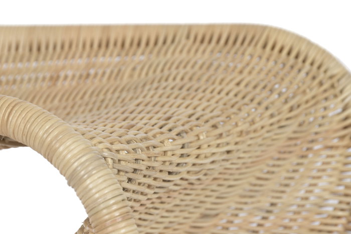 DKD Home Decor Silla de Ratán Natural 57x66x93 cm