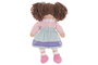 DKD Home Decor Muñeca Kids Azul Rosa 15 x 35 x 24 cm (4 Unidades) Colección Muñecas