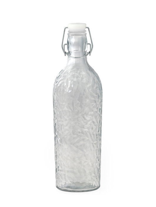 La Mediterranea Botella Vidrio Tipo Clásico 1.1 Litros 9 x 9 x 30.8 cm (12 Unidades)