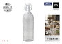 La Mediterranea Botella Vidrio Tipo Clásico 1.1 Litros 9 x 9 x 30.8 cm (12 Unidades)