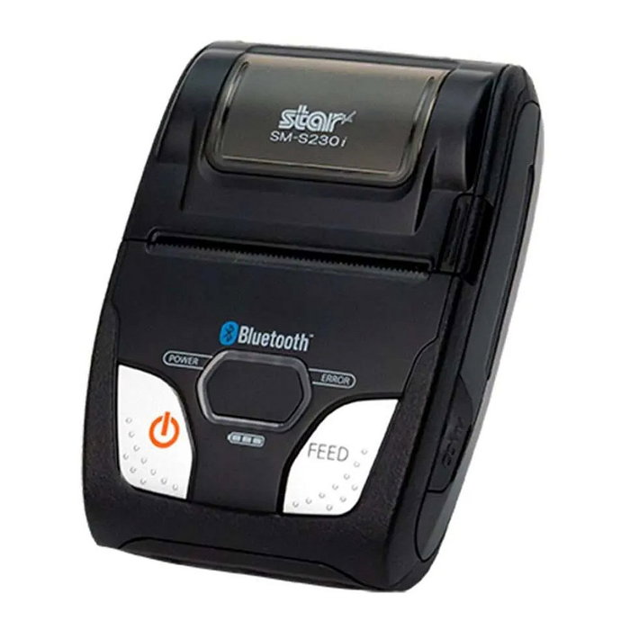 Star Micronics SM-S230i Impresora Portátil USB y Bluetooth Negro/Plata