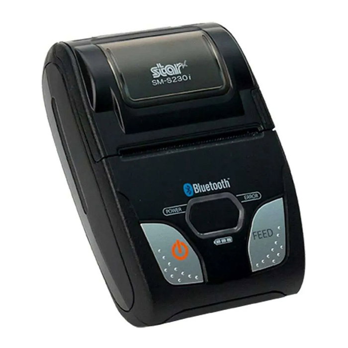 Star Micronics SM-S230i Impresora Portátil USB y Bluetooth Negro/Plata