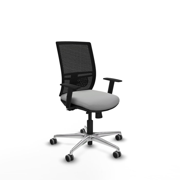 PIQUERAS Y CRESPO Silla de oficina Yunquera Gris claro y Negro PIQUERAS Y CRESPO Silla de oficina Yunquera Gris claro y Negro
