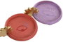 DKD Home Decor Bandeja Vaciabolsillos de Resina 16x12x8 cm, Surtido de 2