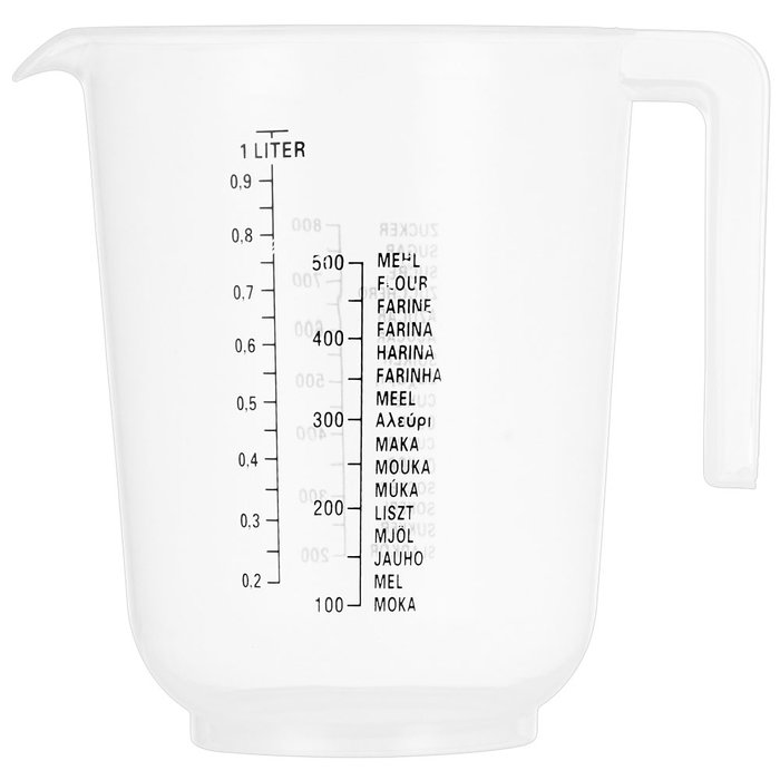 Day Juego de 3 Jarras Medidoras con Reglas para Medir Agua, Harina y Azúcar