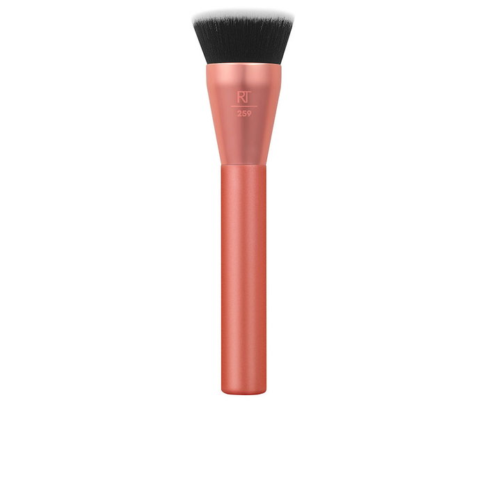 Real Techniques GLOW ROUND base brush - Brocha de maquillaje plana para base, acabado suave y homogéneo Real Techniques GLOW ROUND base brush - Brocha de maquillaje plana para base, acabado suave y homogéneo