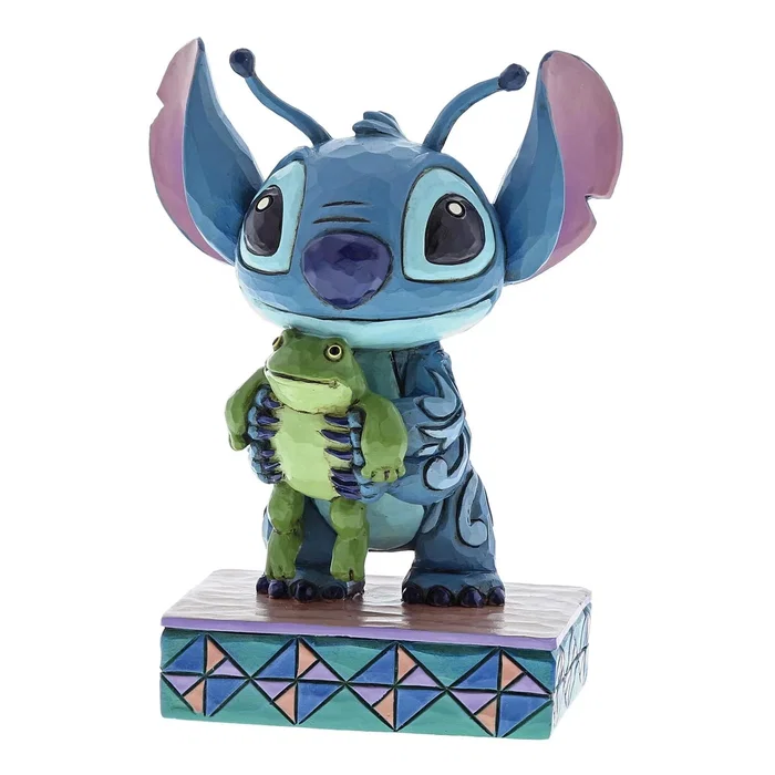Enesco Figura Disney Stitch con Rana Azul