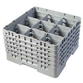 CAMBRO Cesta de lavado de 9 compartimentos y 5 alturas, Rojo