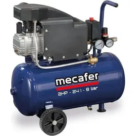 Mecafer 425793 Compresor de Aire Azul 24 L 2 HP 8 bar