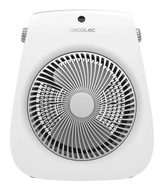 Cecotec Calefactor Eléctrico 08259 Termoventilador 2000W con 2 Niveles de Potencia, Termostato, Calefacción para Interiores de hasta 20m², Color Blanco
