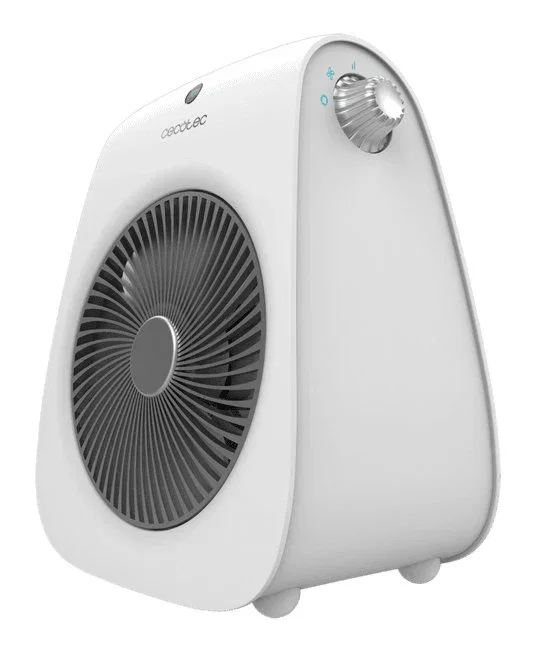 Cecotec Calefactor Eléctrico 08259 Termoventilador 2000W con 2 Niveles de Potencia, Termostato, Calefacción para Interiores de hasta 20m², Color Blanco