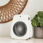 Cecotec Calefactor Eléctrico 08259 Termoventilador 2000W con 2 Niveles de Potencia, Termostato, Calefacción para Interiores de hasta 20m², Color Blanco