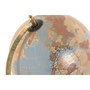 DKD Home Decor Globo Terráqueo PVC y Mármol Azul y Dorado