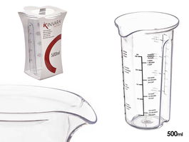 Kinvara Vaso Medidor Transparente 500ml 9.7x17x11cm (Set de 36)