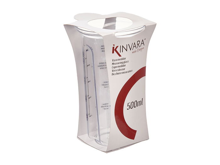 Kinvara Vaso Medidor Transparente 500ml 9.7x17x11cm (Set de 36)