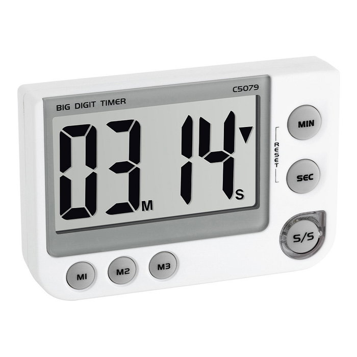 TFA 38.2024 Temporizador y Cronómetro Digital Blanco