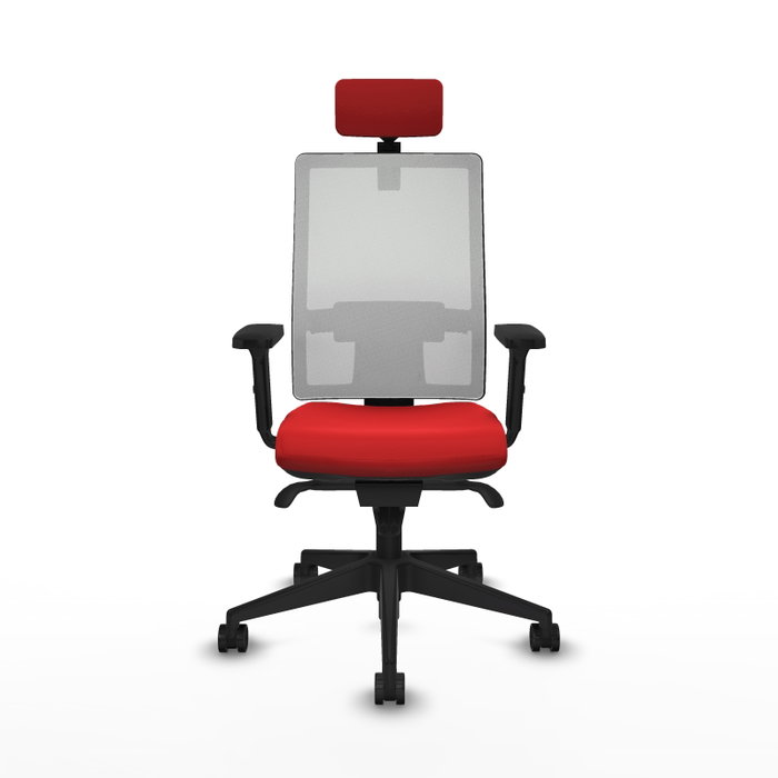 PIQUERAS Y CRESPO Silla de oficina Horna con mecanismo Sincro, Rojo y Blanco PIQUERAS Y CRESPO Silla de oficina Horna con mecanismo Sincro, Rojo y Blanco