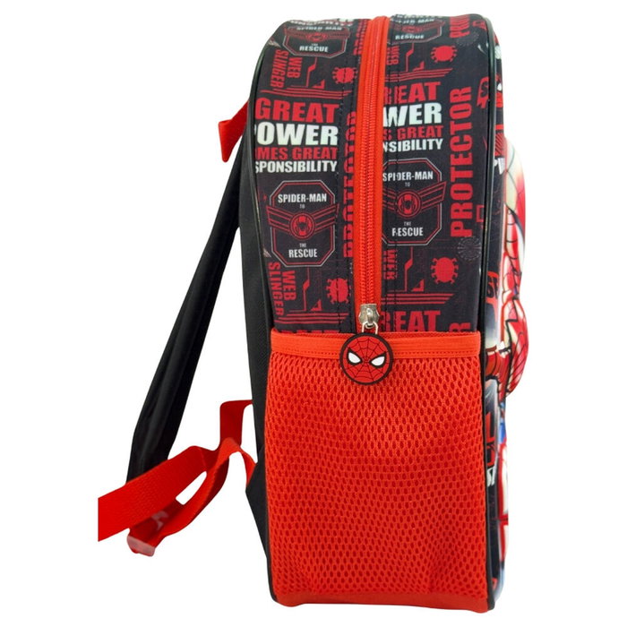 MANENTI Mochila 3D Spiderman Hero Marvel Infantil Niño Niña 30cm MANENTI Mochila 3D Spiderman Hero Marvel Infantil Niño Niña 30cm