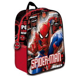MANENTI Mochila 3D Spiderman Hero Marvel Infantil Niño Niña 30cm