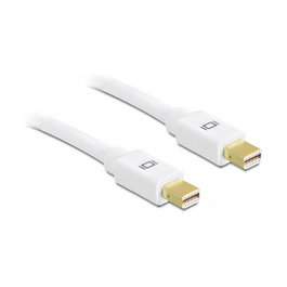 DeLOCK Cable mini DisplayPort a mini DisplayPort 1,5m Blanco