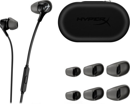 HyperX 70N24AA Auriculares para Gaming Móvil en Negro, Cómodos, con Cable y Conector de 3,5 mm