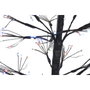 DKD Home Decor Árbol de Navidad LED Metal 40x40x120 con 1000 Luces Multicolor