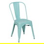 Silla Apilable Turquesa Metal Dallas 45 X 52,50 X 85 cm (Set de 4)
